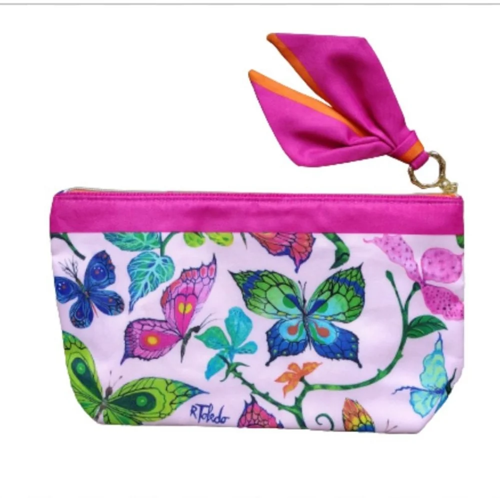 *NWOT* Limited Edition Estee Lauder Floral Makeup Bag - Picture 2 of 5